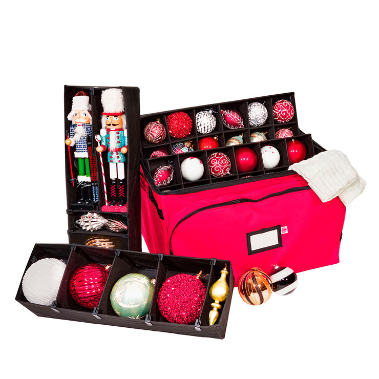 Bolsa para Guardar Decoraciones Navideñas con 4 Bases — Imagen 1 de 3