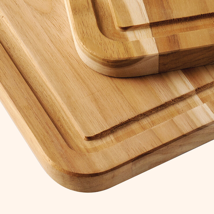 Tramontina Juego de Tablas de Madera de Teca para Cortar 2 Piezas — Imagen 2 de 4