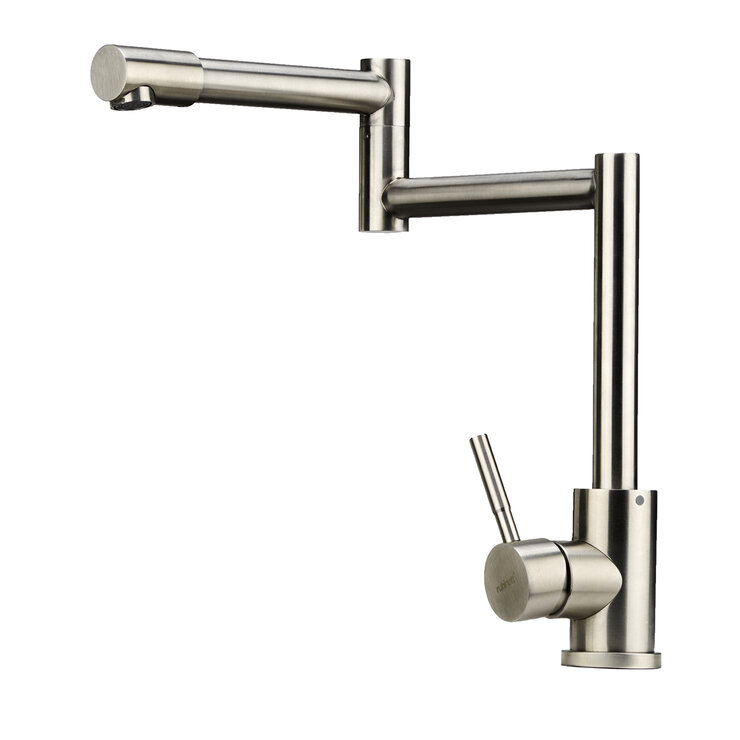 Rubinett, Grifo Monomando de Cocina Articulado Satinado — Imagen 1 de 4