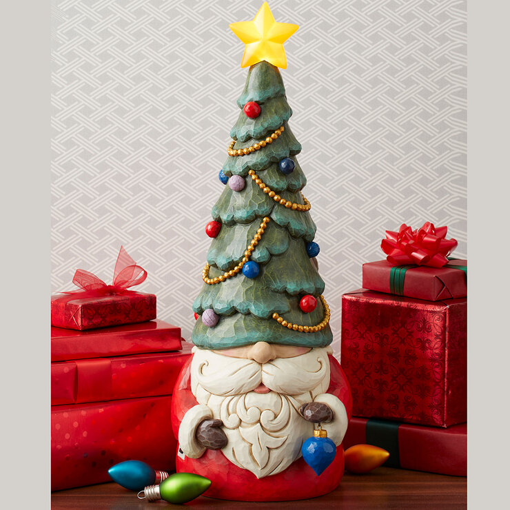 Gnomo Festivo con Luz LED — Imagen 1 de 4