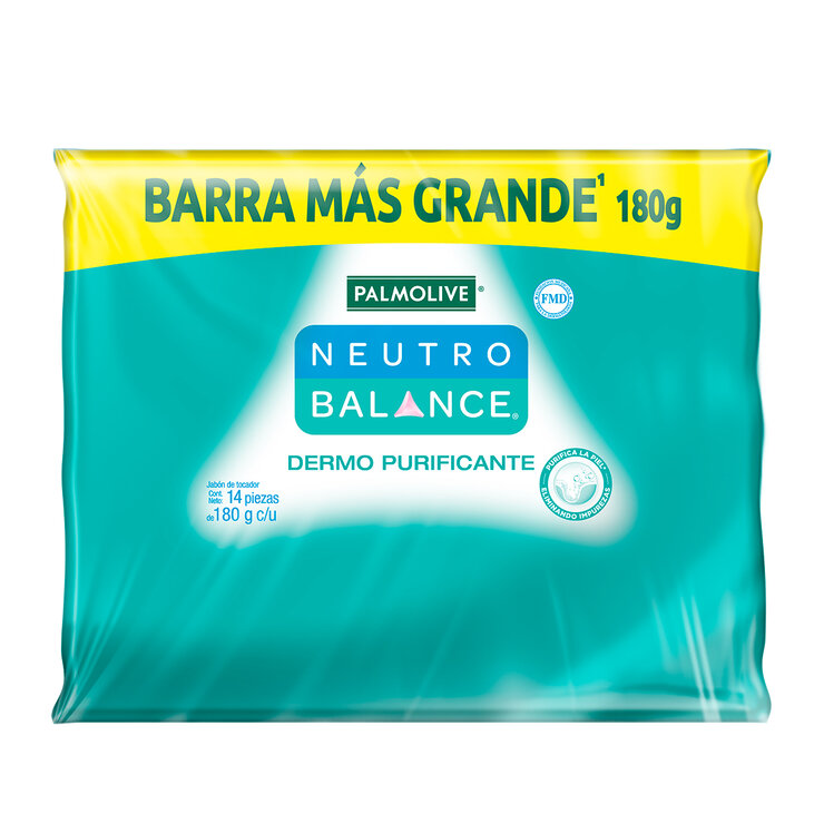 Palmolive Neutro Balance Dermo Purificante 14 Barras de 180 gramos — Imagen 2 de 3