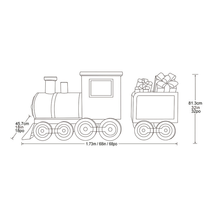 Tren Iluminado con Luces LED de 1.73m — Imagen 2 de 3