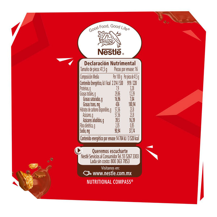KitKat Chocolate 16 pzas 41.5 g  — Imagen 3 de 4