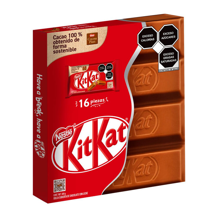 KitKat Chocolate 16 pzas 41.5 g  — Imagen 1 de 4