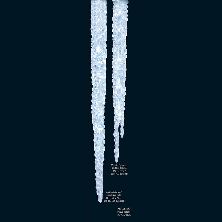 GE Energy Smart Serie de 20 Cristales de Hielo de 100 Luces LED  — Imagen 2 de 4