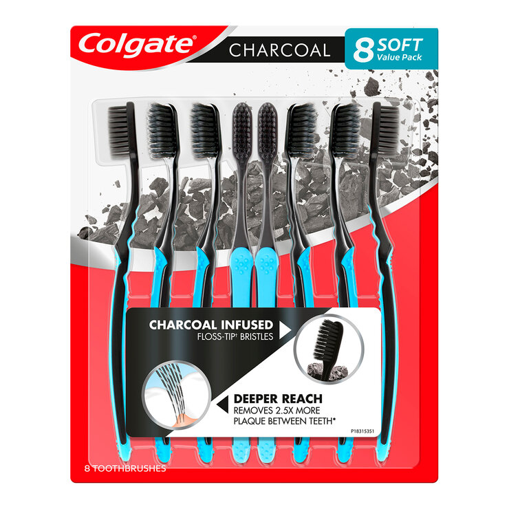 Colgate Cepillo de Dientes Charcoal 8 piezas — Imagen 3 de 3