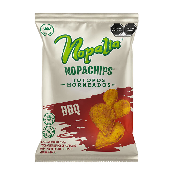 Nopalia Totopos Horneados Sabor BBQ 650 g — Imagen 2 de 3