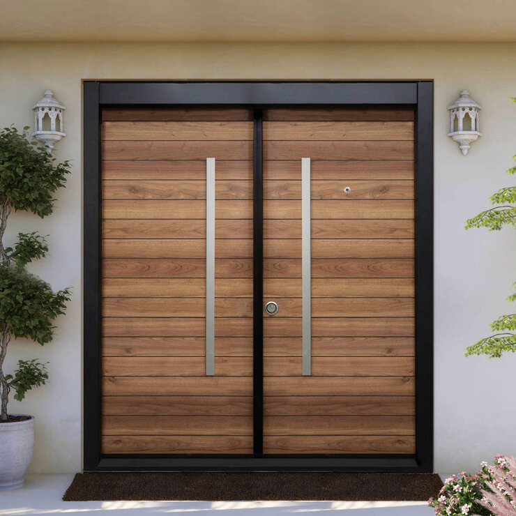 International Door Supply, Puerta De Alta Seguridad Condesa Doble Derecha — Imagen 3 de 4