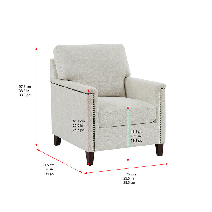 True Innovations, Sillón Decorativo de Tela — Imagen 4 de 4