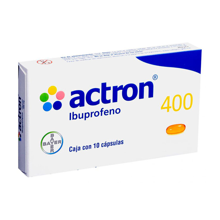 Actron 400 mg 10 Cápsulas — Imagen 2 de 2