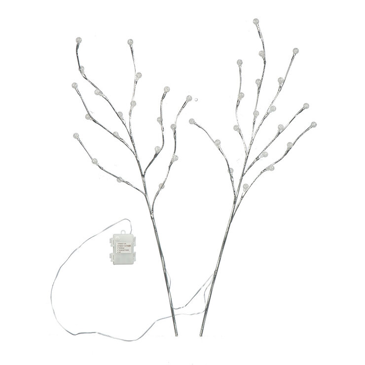 Evergreen Rama de Abedul con LED 2 piezas — Imagen 3 de 3