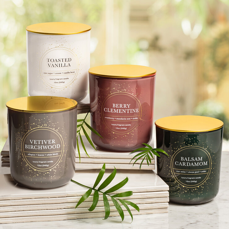 Bellevue Luxury Candles Juego de 4 Velas de Lujo — Imagen 1 de 2