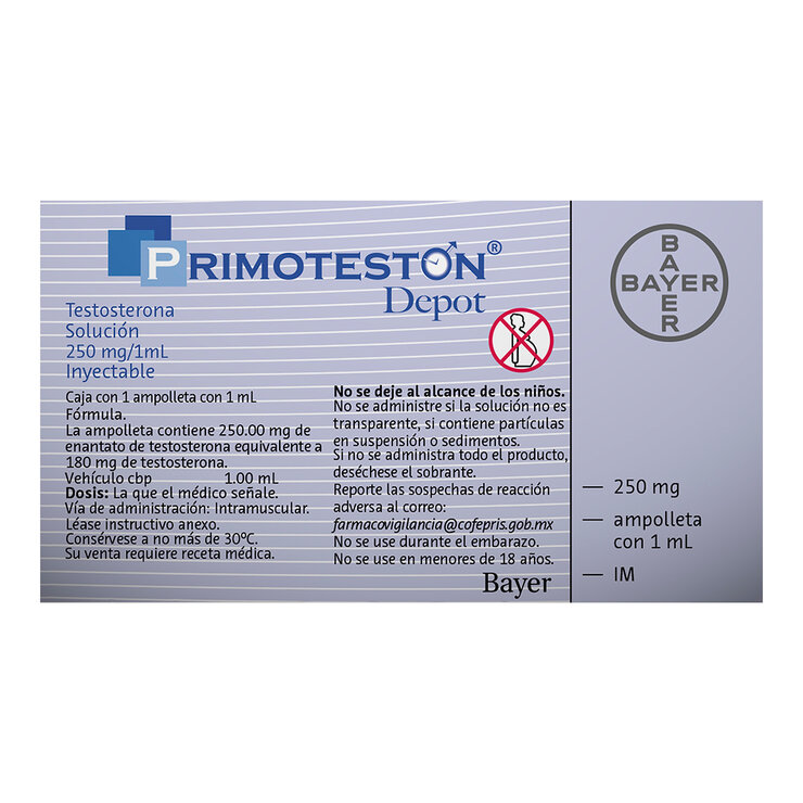 Primoteston Depot 250 mg 1 Ampolleta — Imagen 2 de 3