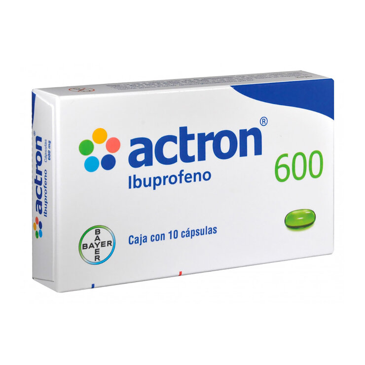 Actron 600 mg 10 Cápsulas — Imagen 2 de 2