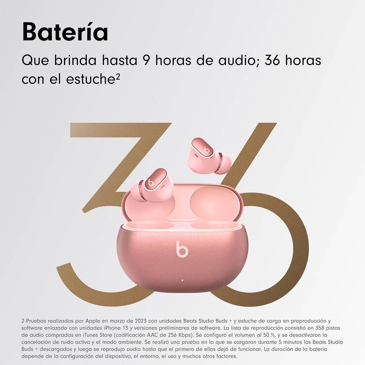 Beats Studio Buds+ Audífonos Inalámbricos Rosa Cósmico — Imagen 4 de 4