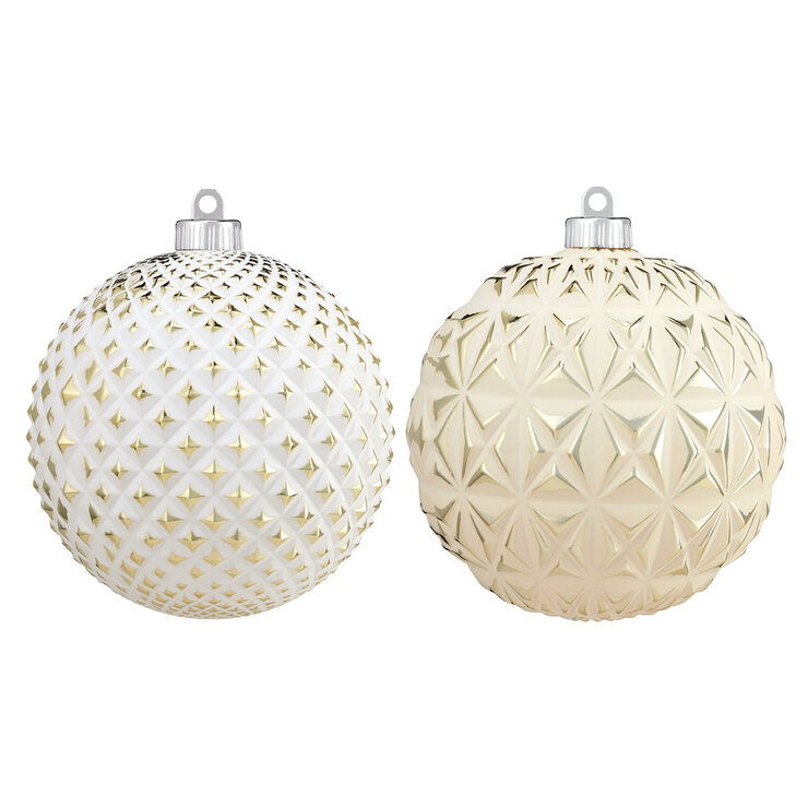 Set de 12 Adornos Navideños de 150 mm Metálicos — Imagen 4 de 4