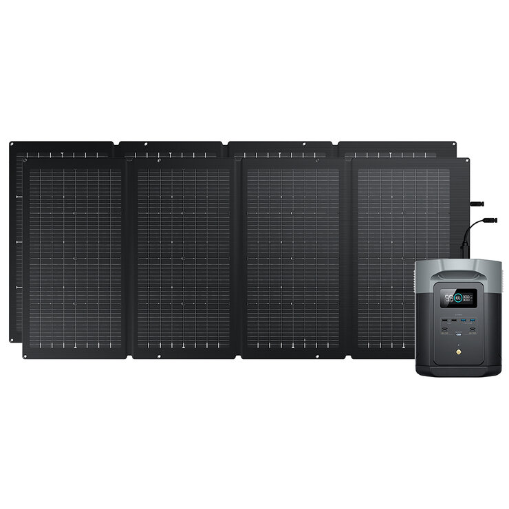 EcoFlow, Estación de Energía Portátil Delta 2 Max + Panel Solar de 220 W — Imagen 1 de 4