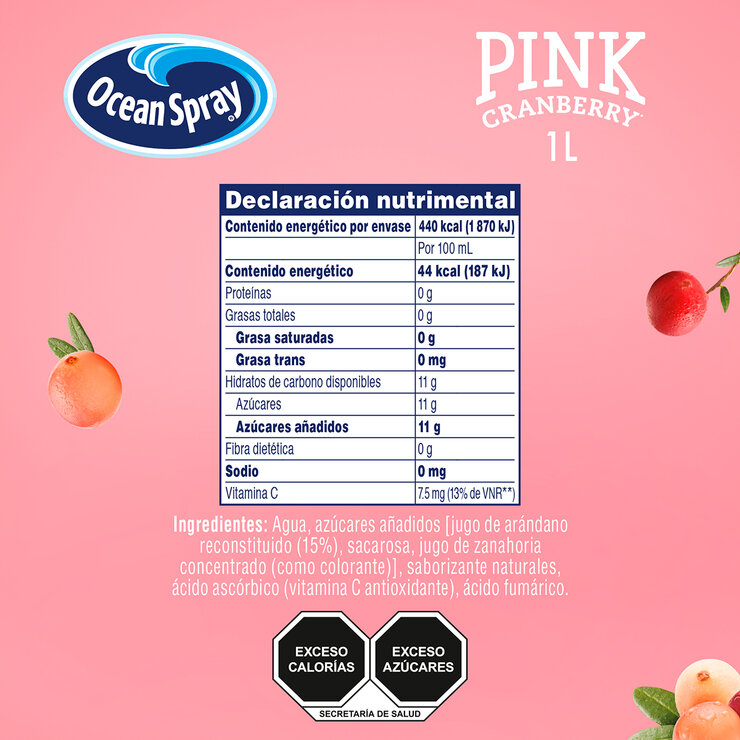 Ocean Spray Pink Jugo de Arándano 6 pzas de 1 l — Imagen 2 de 4