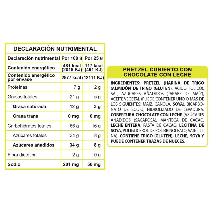 Chocology Pretzels Cubiertos con Chocolate 600 g — Imagen 2 de 3