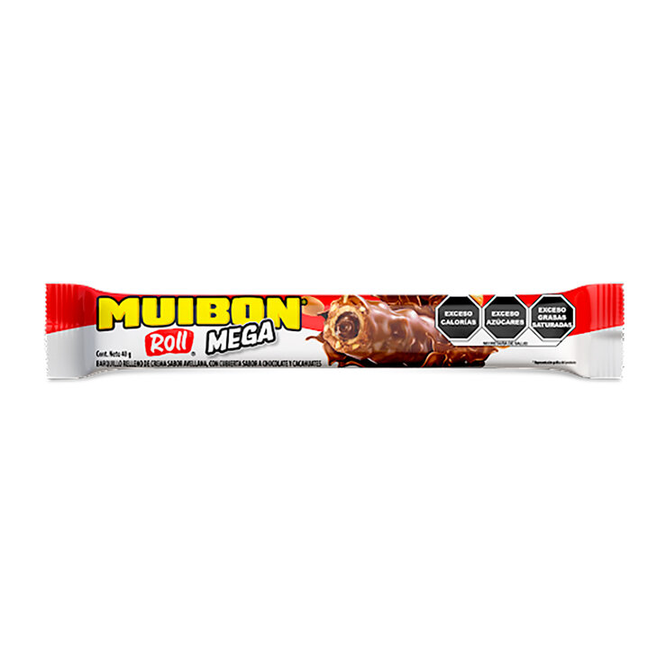 Muibon Barquillo Relleno de Crema de Avellana 35 pzas de 40 g — Imagen 2 de 3