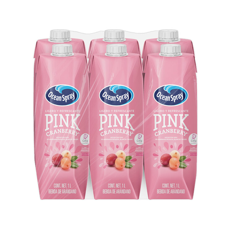 Ocean Spray Pink Jugo de Arándano 6 pzas de 1 l — Imagen 1 de 4