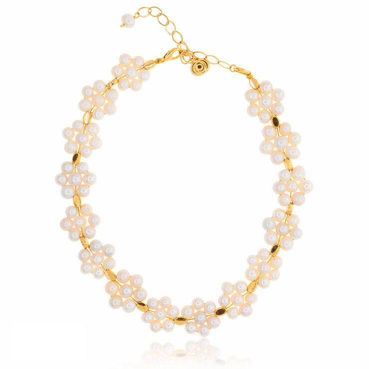 Ablime, Collar de Flores de Perla de Río — Imagen 1 de 3