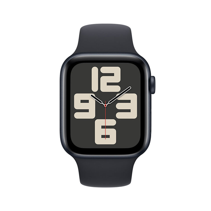 Apple Watch SE (GPS) Caja de aluminio medianoche 44mm con Correa deportiva medianoche  — Imagen 2 de 4
