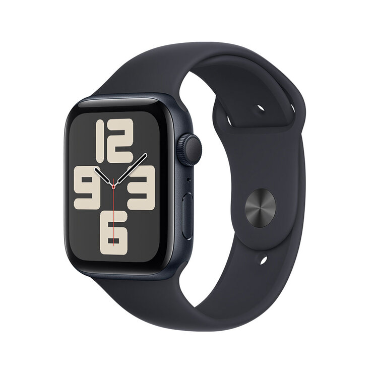 Apple Watch SE (GPS) Caja de aluminio medianoche 44mm con Correa deportiva medianoche  — Imagen 1 de 4