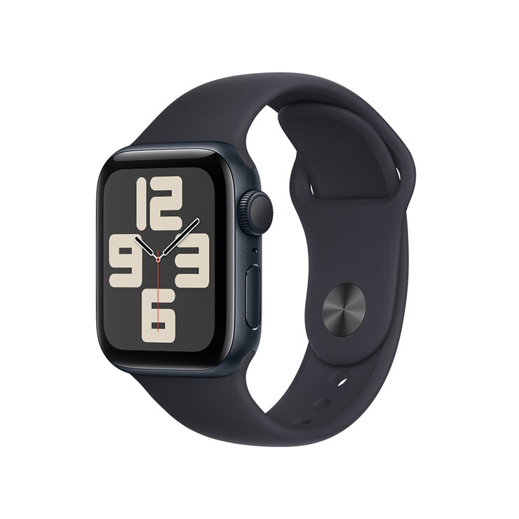 Apple Watch SE (GPS) Caja de aluminio medianoche 40mm con Correa deportiva medianoche  — Imagen 1 de 4