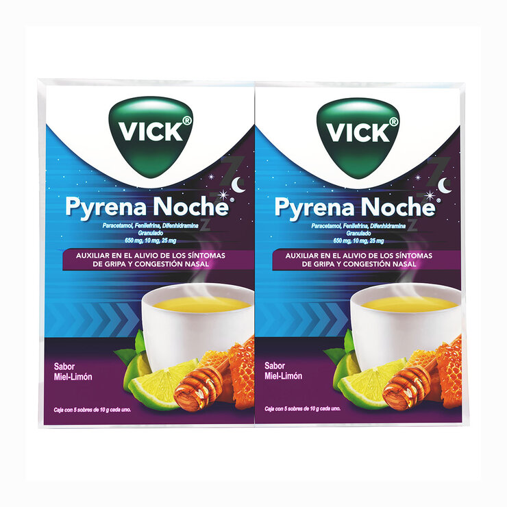 Vick Pyrena Noche 2 Cajas con 5 Sobres c/u — Imagen 1 de 4