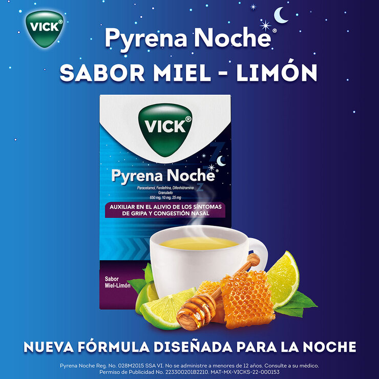 Vick Pyrena Noche 2 Cajas con 5 Sobres c/u — Imagen 2 de 4