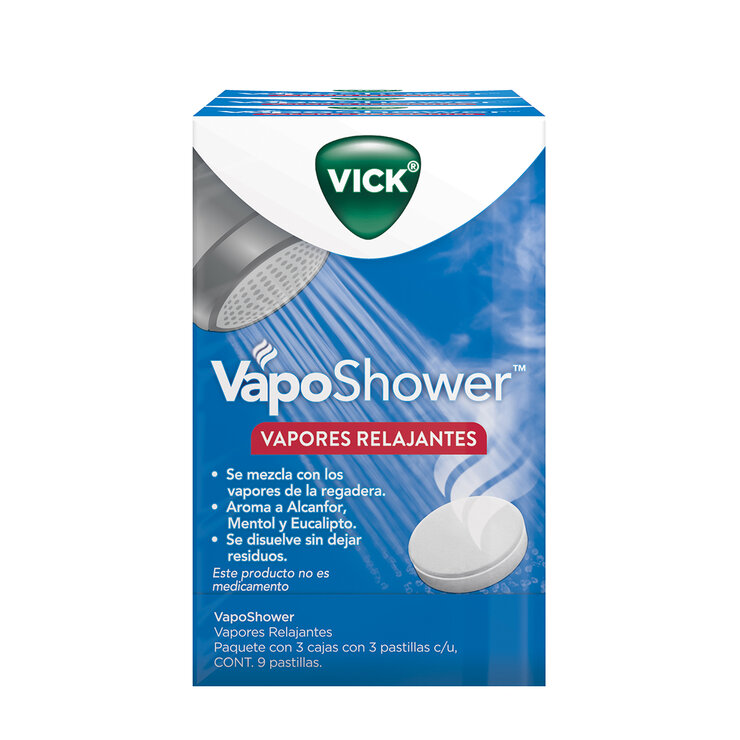 Vick VapoShower 3 Cajas con 3 Pastillas cada uno. — Imagen 1 de 4