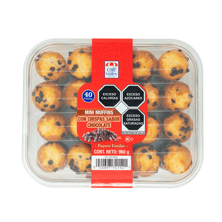 Café Valley Bakery Mini Muffins con Chispas Sabor Chocolate 960 g — Imagen 1 de 2