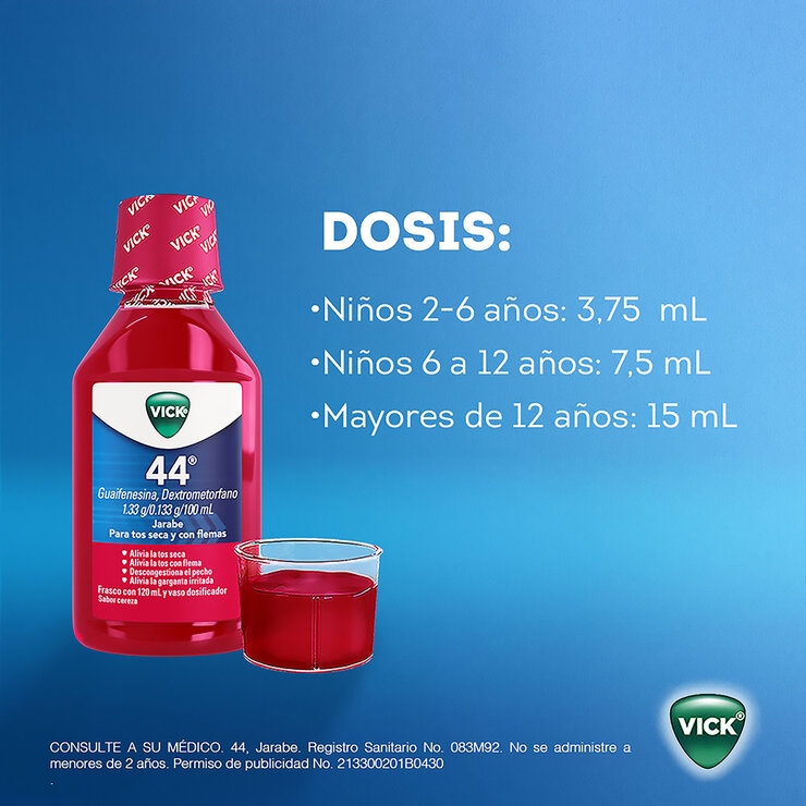 Vick 44 Jarabe Sabor Cereza Frasco 240ml — Imagen 2 de 4