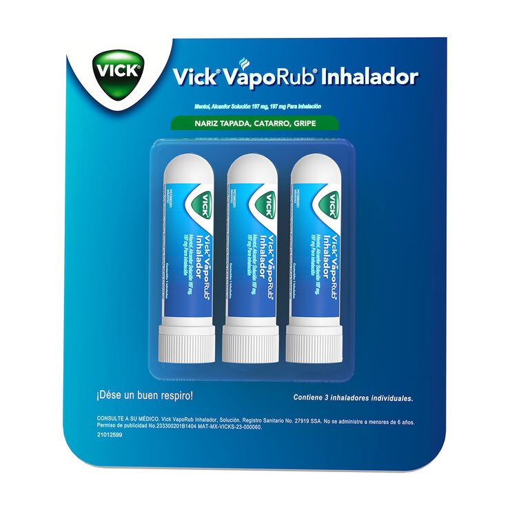 Vick VapoRub Inhalador 3 Piezas — Imagen 1 de 4