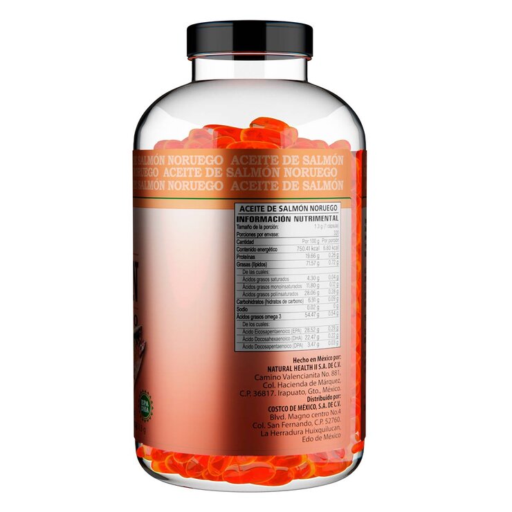 All Nature Aceite De Salmón Noruego Omega 3 Con 320 Cápsulas — Imagen 3 de 4