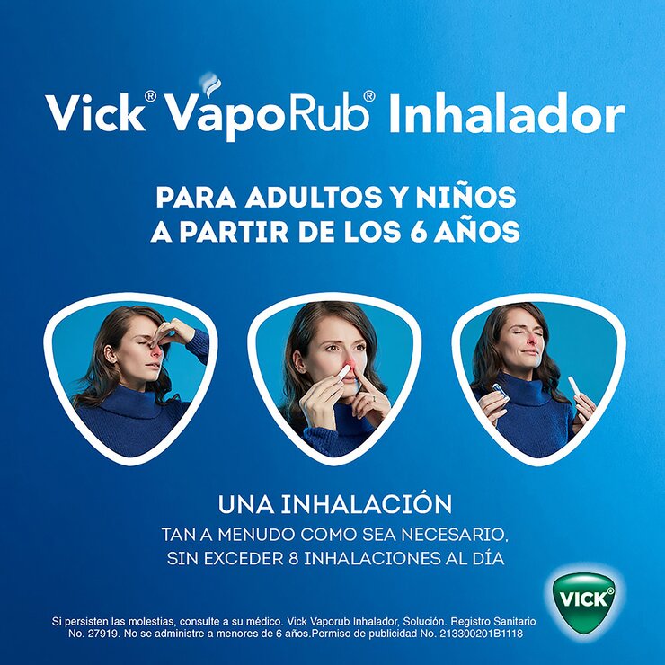 Vick VapoRub Inhalador 3 Piezas — Imagen 4 de 4
