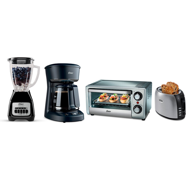 Oster, Paquete con licuadora, cafetera, horno eléctrico y tostador — Imagen 1 de 4