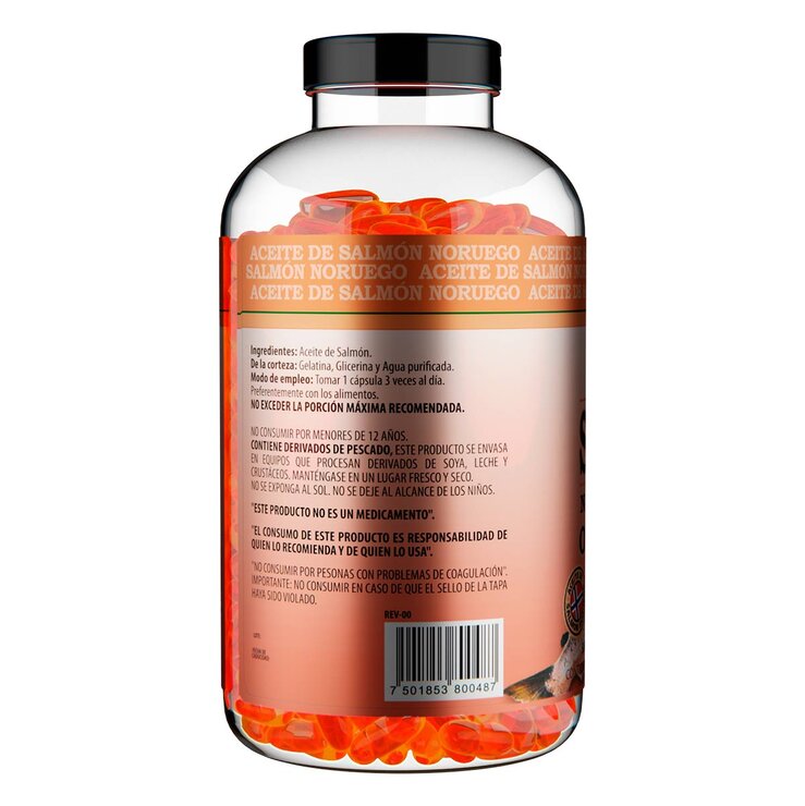 All Nature Aceite De Salmón Noruego Omega 3 Con 320 Cápsulas — Imagen 4 de 4