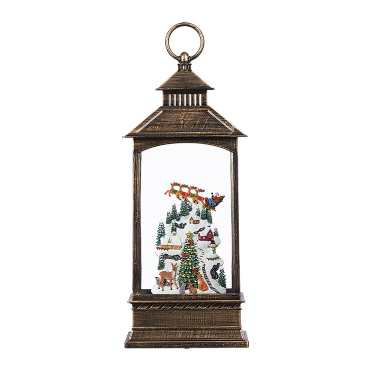 Farol Navideño con Luz LED Villa — Imagen 2 de 2