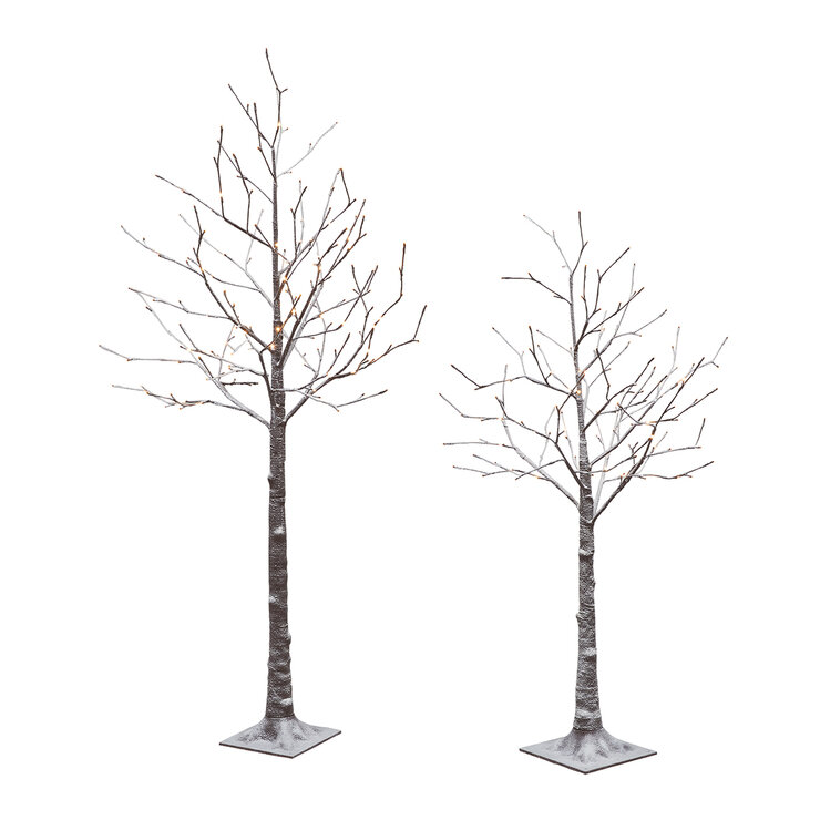 Set de 2 Árboles Nevados con luz LED      — Imagen 4 de 4