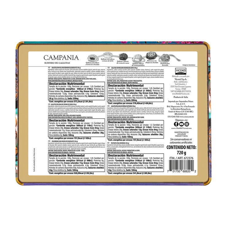 Vicenzi Puglia Surtido de Galletas 720 g — Imagen 2 de 3