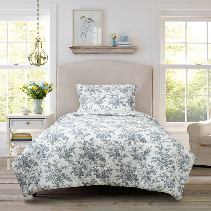 Laura Ashley Juego de Cama Tamaño Individual 2 Piezas