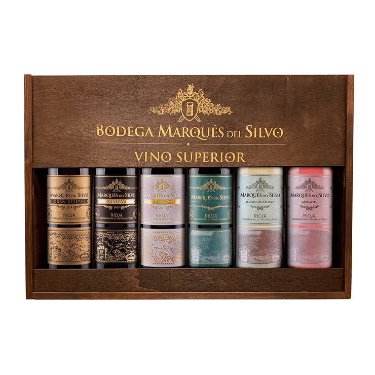 Vino Tinto, Vino Blanco y Vino Rosado Marqués del Silvo 6/750ml — Imagen 1 de 2