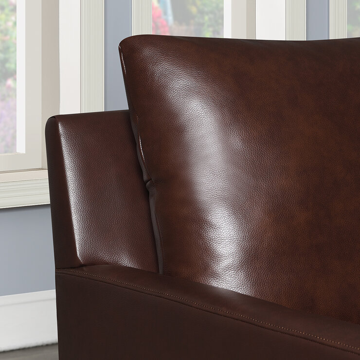 Synergy Home Furnishings, Sillón Giratorio de Piel — Imagen 2 de 4