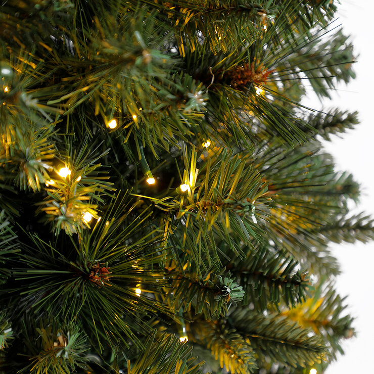Corona de Navidad Artificial Pre iluminada con luces Radiant Micro LED® Dual Color 1.5m — Imagen 2 de 4