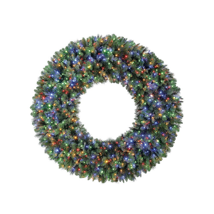 Corona de Navidad Artificial Pre iluminada con luces Radiant Micro LED® Dual Color 1.5m — Imagen 4 de 4