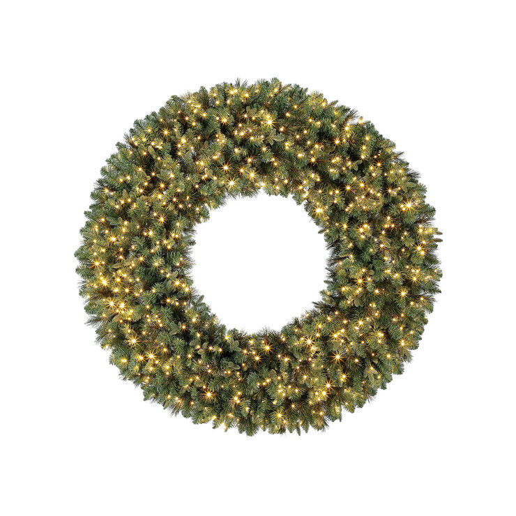 Corona de Navidad Artificial Pre iluminada con luces Radiant Micro LED® Dual Color 1.5m — Imagen 1 de 4