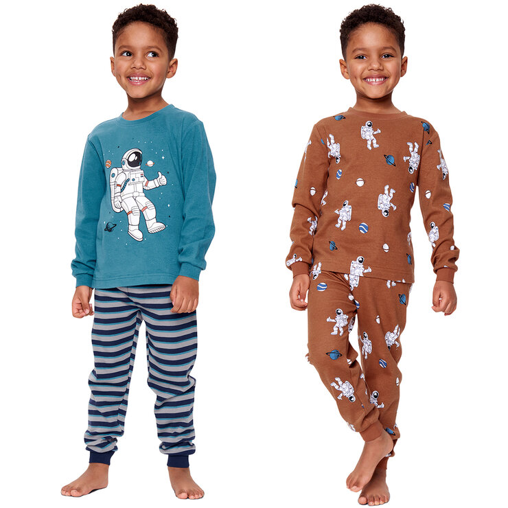 Pekkle Pijamas 4 piezas para Niños o Niñas Varias Tallas y Colores