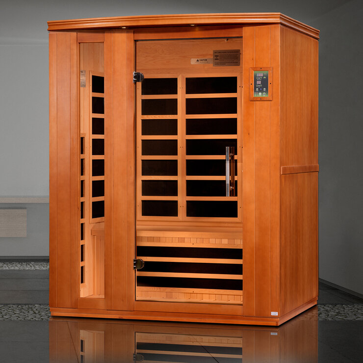 Sauna Infrarrojo de EMF Ultra Bajo Dynamic Lugano, 3 Personas
